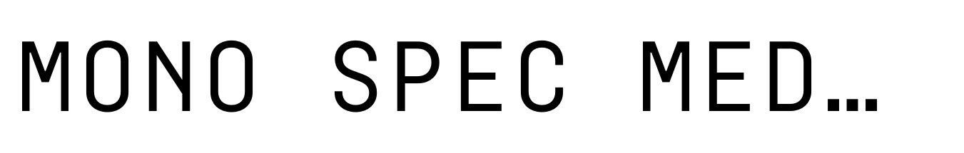 Mono Spec Medium